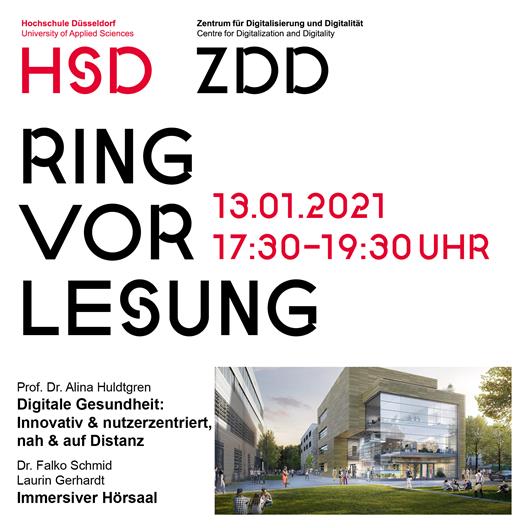 Hier ist das Plakat zur zweiten Veranstaltung der Ringvorlesung des Zentrum für Digitalisierung und Digitalität. Die Uhrzeit, das Datum und die Referierenden werden aufgeführt.